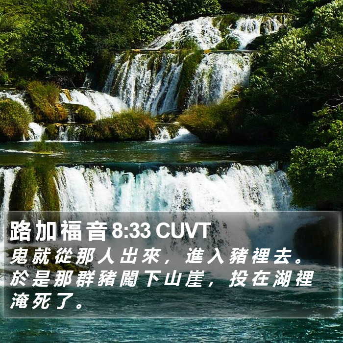 路 加 福 音 8:33 CUVT Bible Study