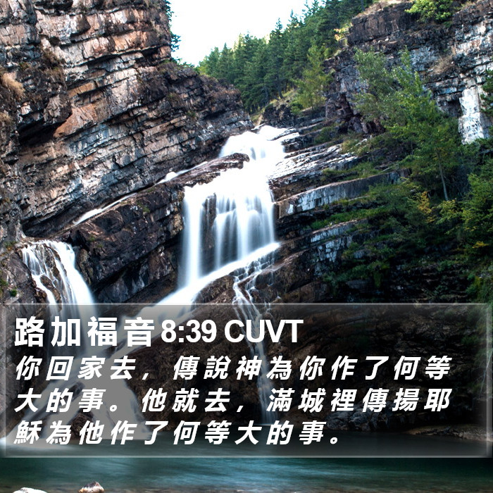 路 加 福 音 8:39 CUVT Bible Study