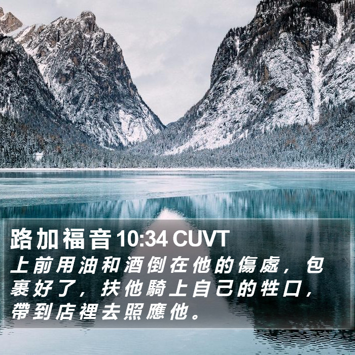 路 加 福 音 10:34 CUVT Bible Study
