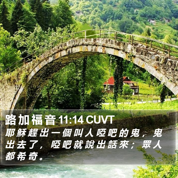 路 加 福 音 11:14 CUVT Bible Study