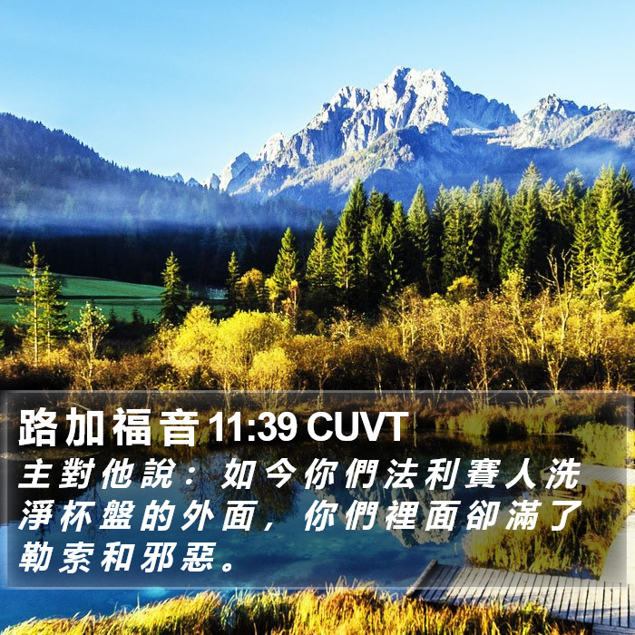 路 加 福 音 11:39 CUVT Bible Study