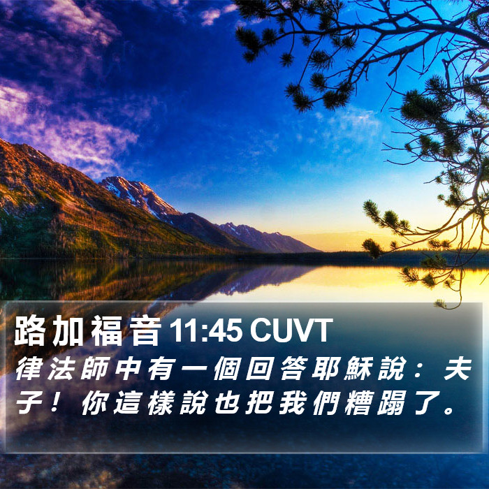 路 加 福 音 11:45 CUVT Bible Study