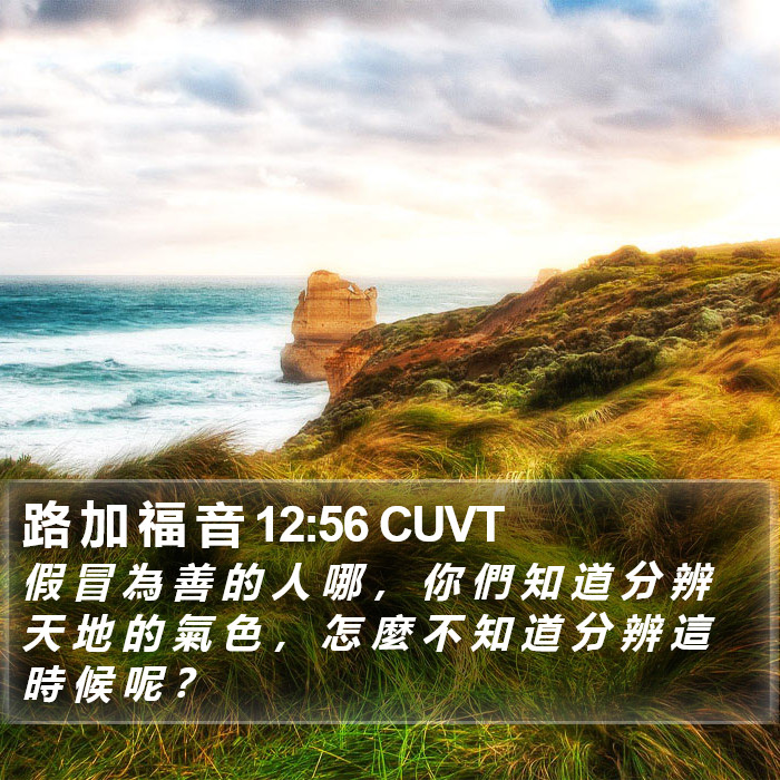 路 加 福 音 12:56 CUVT Bible Study