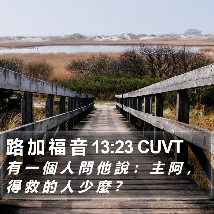 路 加 福 音 13:23 CUVT Bible Study