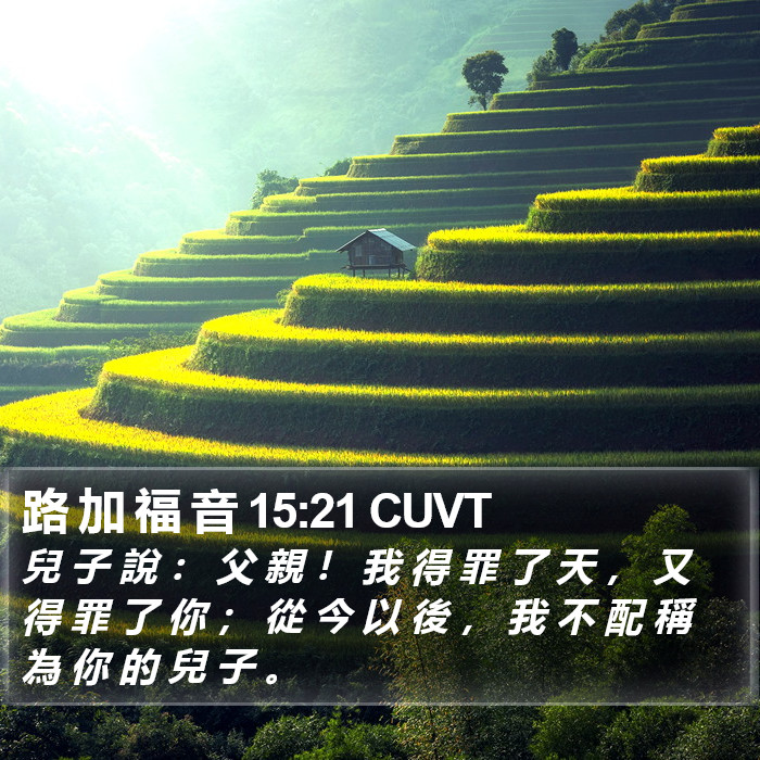 路 加 福 音 15:21 CUVT Bible Study