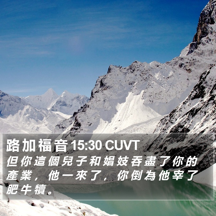 路 加 福 音 15:30 CUVT Bible Study