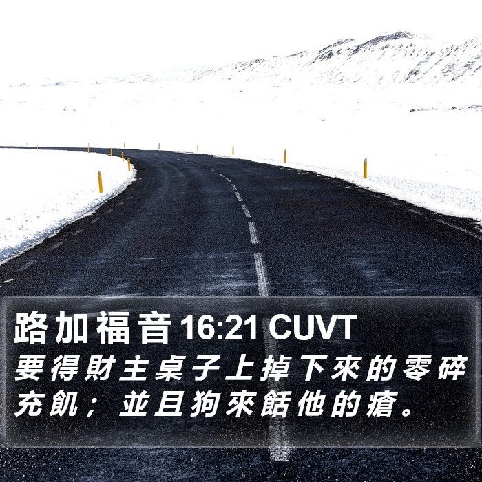 路 加 福 音 16:21 CUVT Bible Study