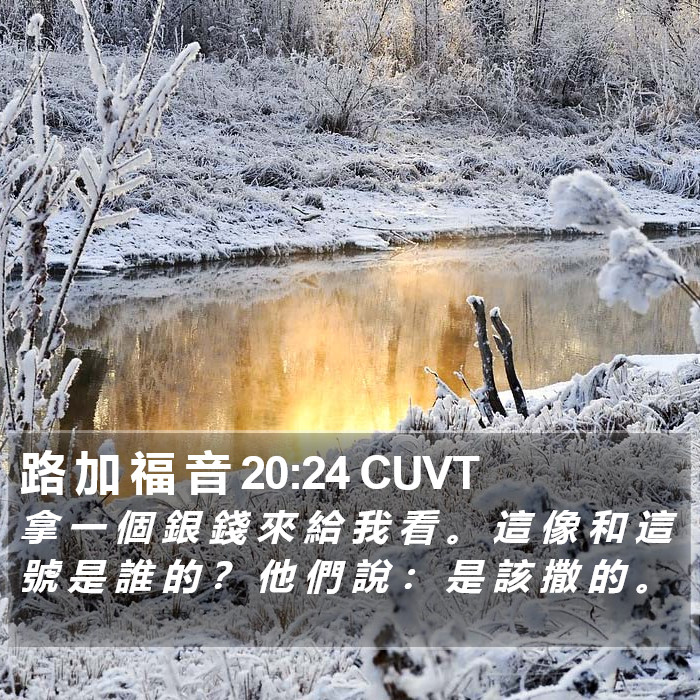 路 加 福 音 20:24 CUVT Bible Study