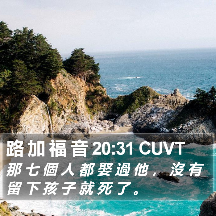 路 加 福 音 20:31 CUVT Bible Study