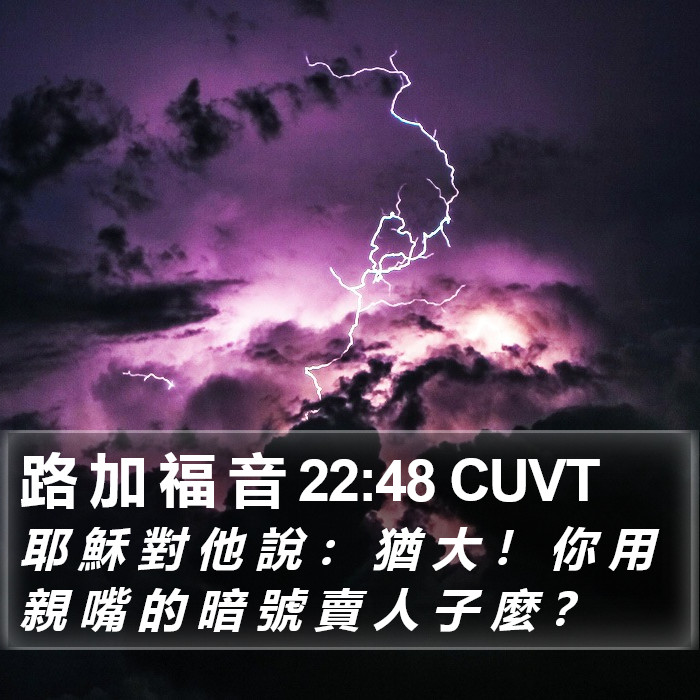 路 加 福 音 22:48 CUVT Bible Study