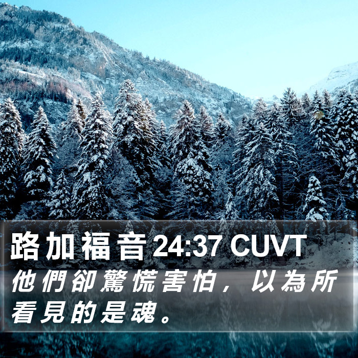 路 加 福 音 24:37 CUVT Bible Study