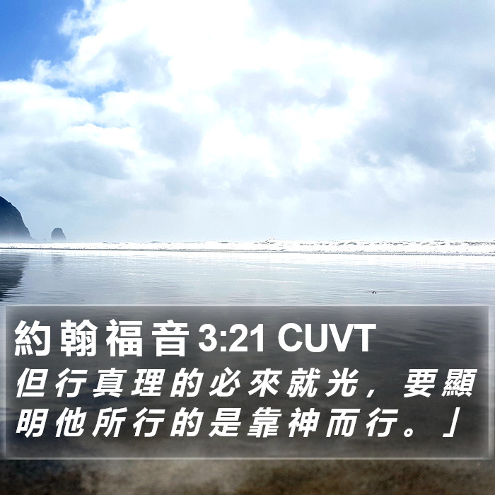 約 翰 福 音 3:21 CUVT Bible Study