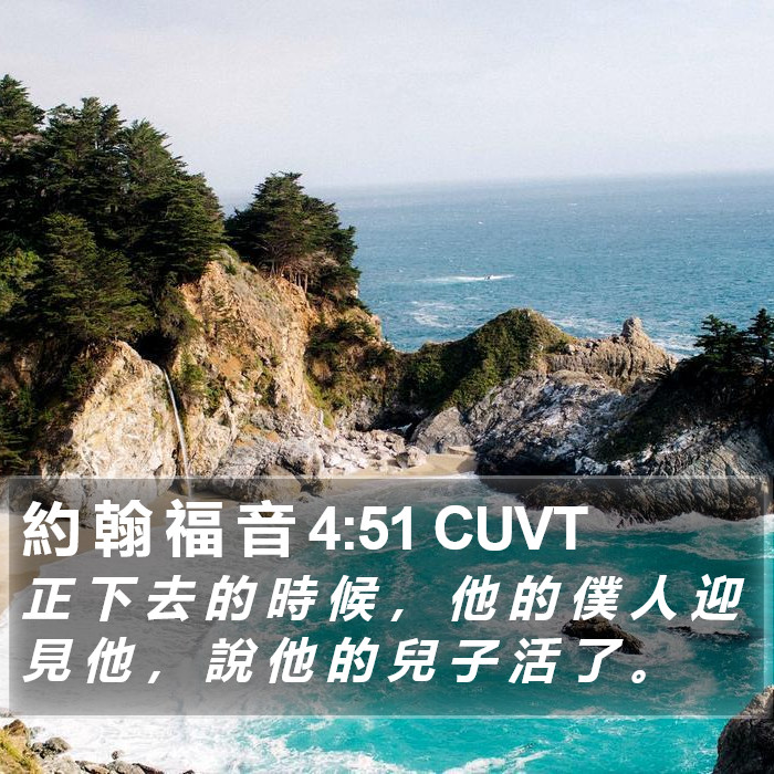 約 翰 福 音 4:51 CUVT Bible Study