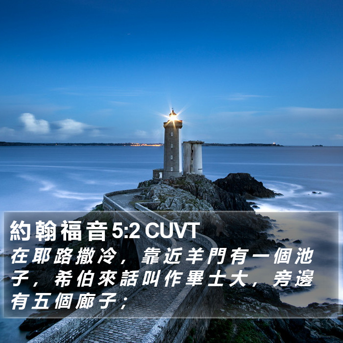 約 翰 福 音 5:2 CUVT Bible Study