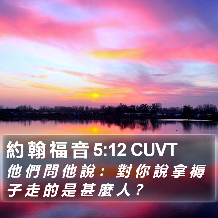 約 翰 福 音 5:12 CUVT Bible Study