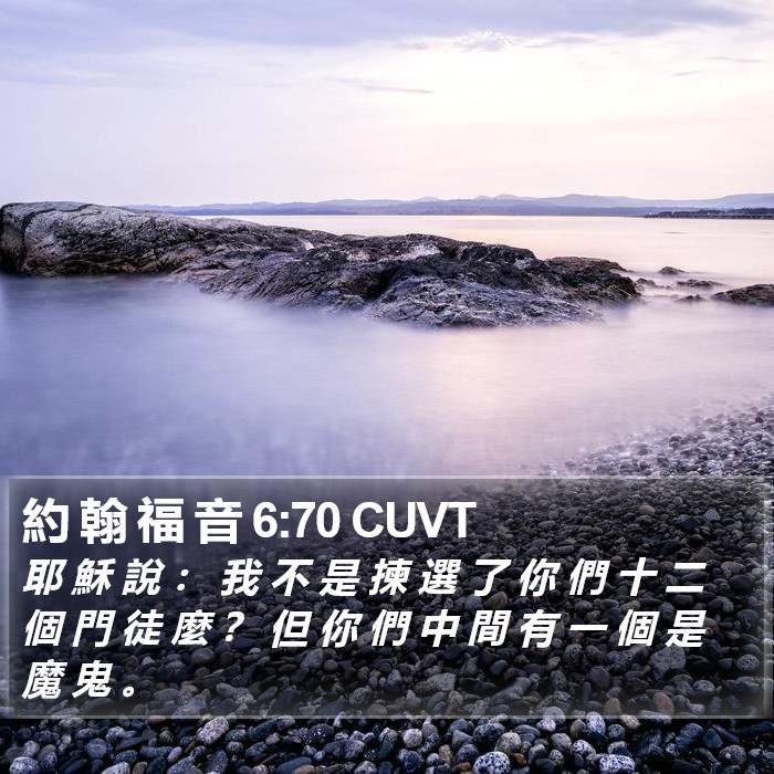 約 翰 福 音 6:70 CUVT Bible Study