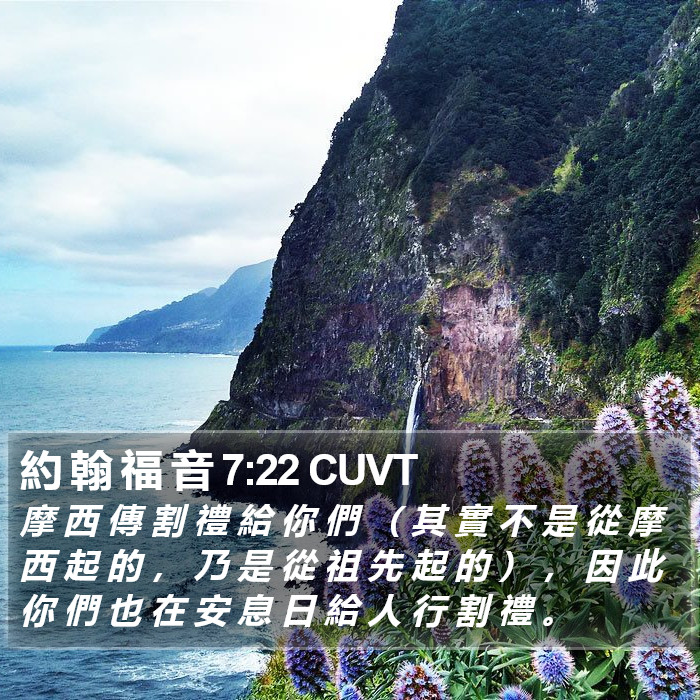 約 翰 福 音 7:22 CUVT Bible Study