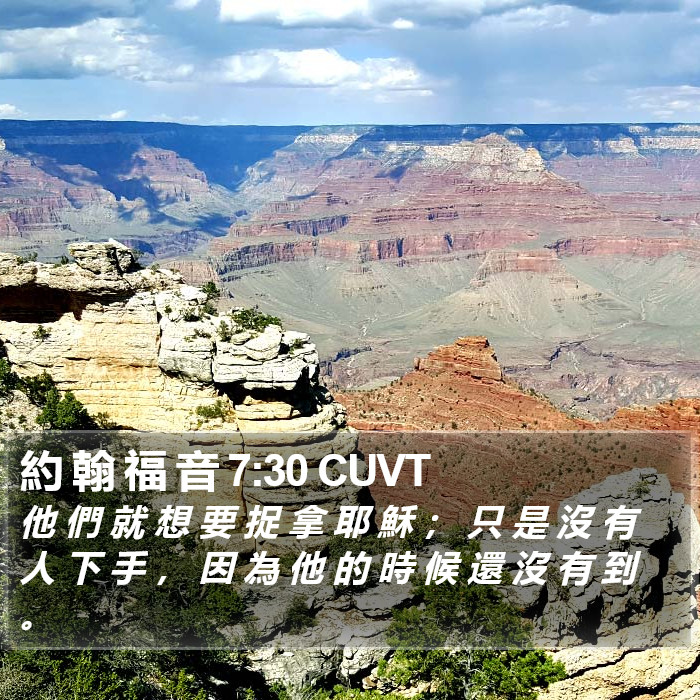 約 翰 福 音 7:30 CUVT Bible Study