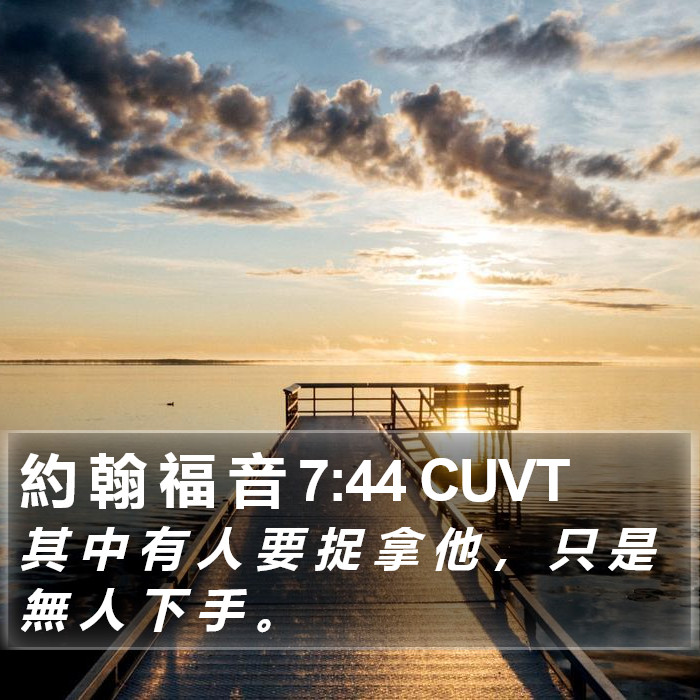 約 翰 福 音 7:44 CUVT Bible Study