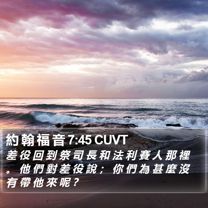 約 翰 福 音 7:45 CUVT Bible Study