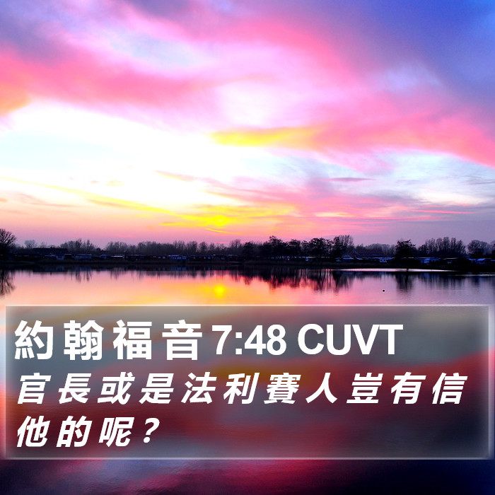 約 翰 福 音 7:48 CUVT Bible Study