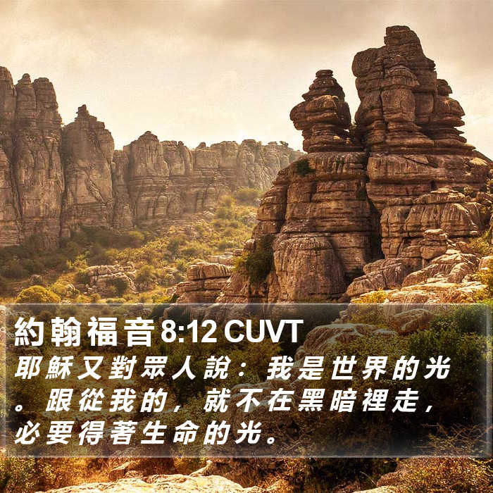 約 翰 福 音 8:12 CUVT Bible Study