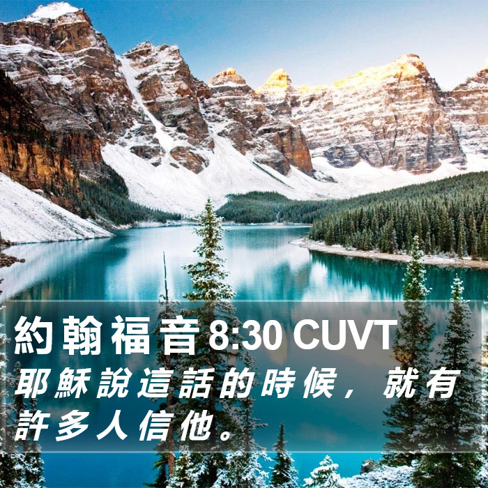 約 翰 福 音 8:30 CUVT Bible Study