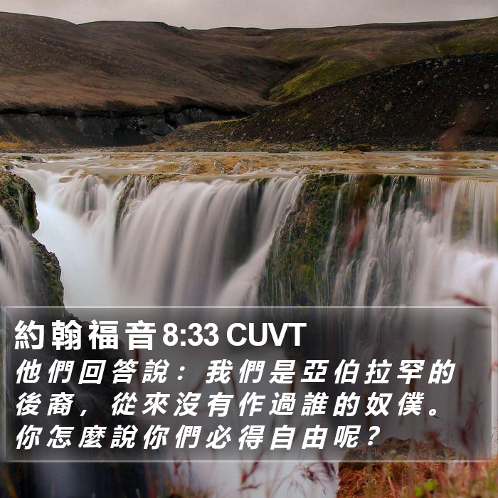 約 翰 福 音 8:33 CUVT Bible Study