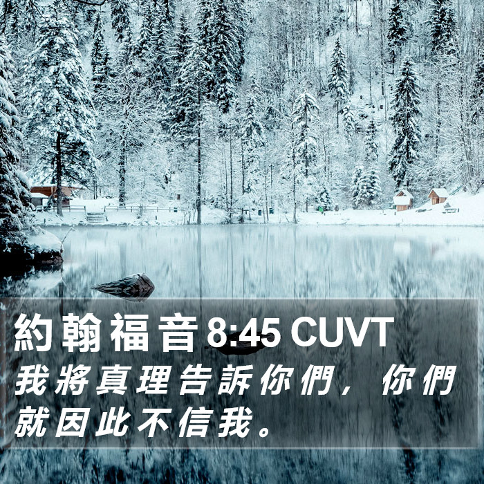 約 翰 福 音 8:45 CUVT Bible Study