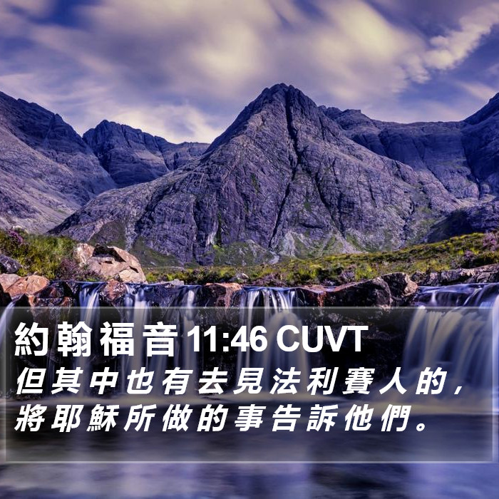 約 翰 福 音 11:46 CUVT Bible Study