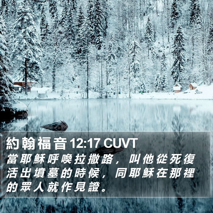 約 翰 福 音 12:17 CUVT Bible Study