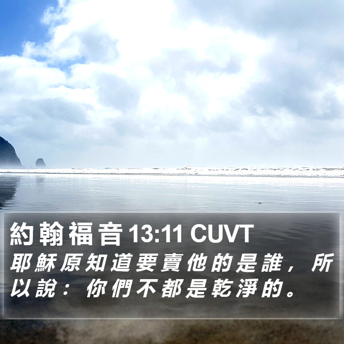 約 翰 福 音 13:11 CUVT Bible Study