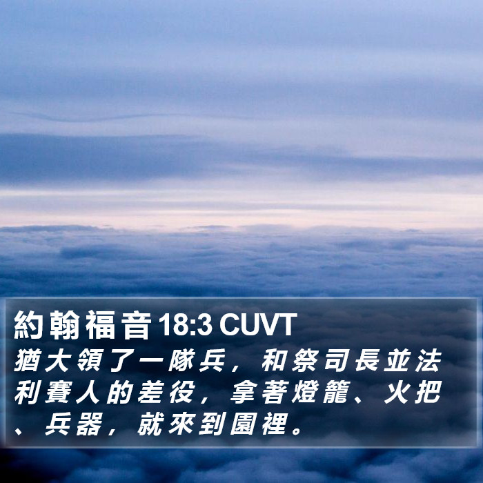 約 翰 福 音 18:3 CUVT Bible Study