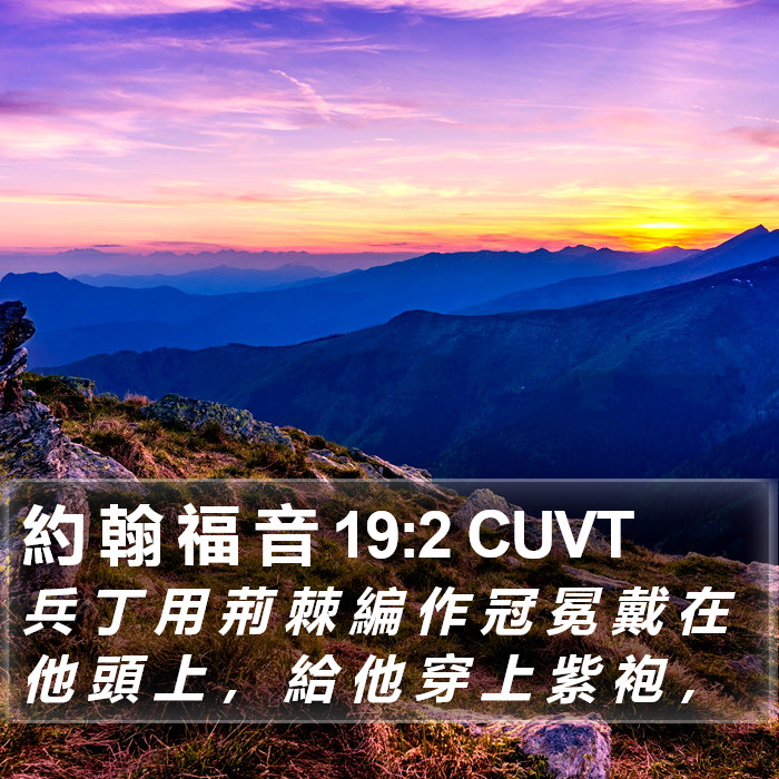 約 翰 福 音 19:2 CUVT Bible Study