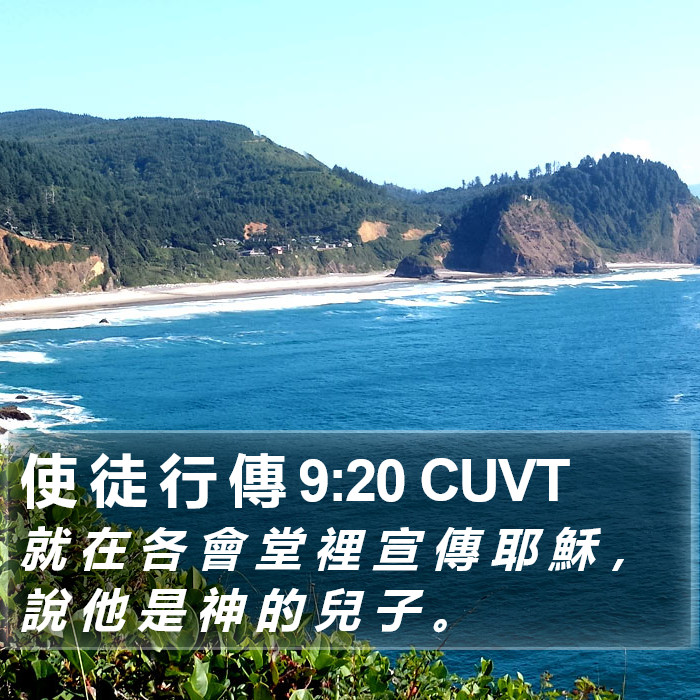 使 徒 行 傳 9:20 CUVT Bible Study