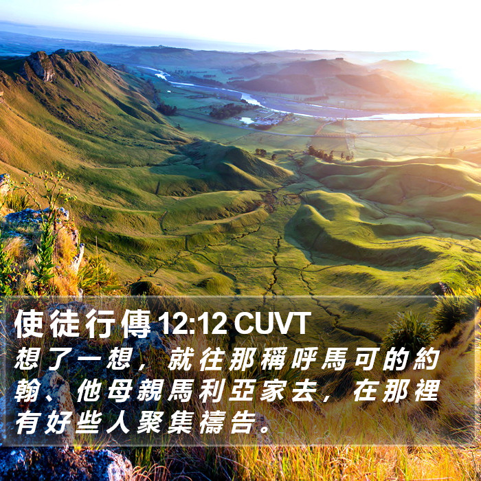 使 徒 行 傳 12:12 CUVT Bible Study