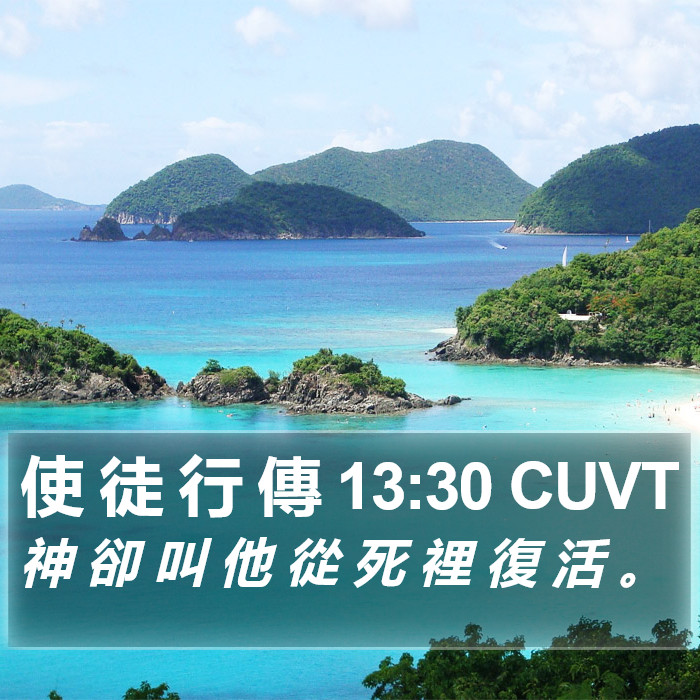 使 徒 行 傳 13:30 CUVT Bible Study