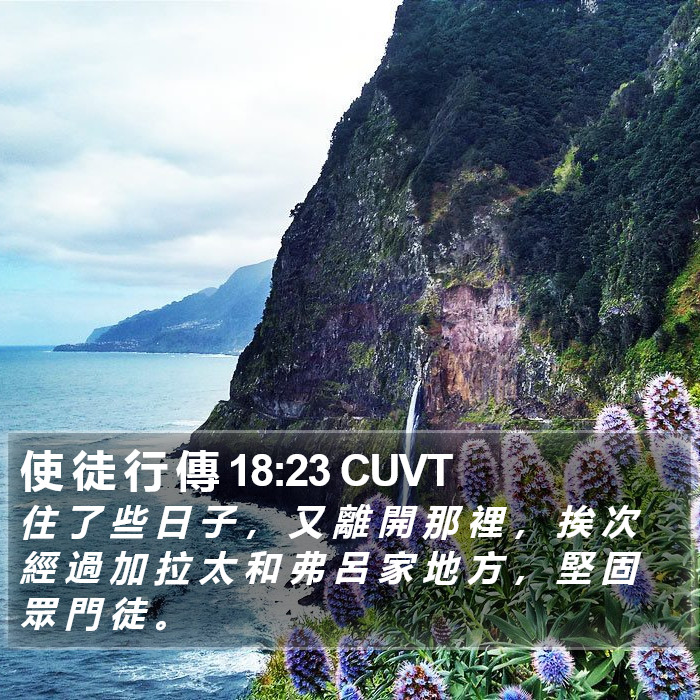 使 徒 行 傳 18:23 CUVT Bible Study
