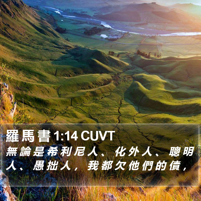 羅 馬 書 1:14 CUVT Bible Study