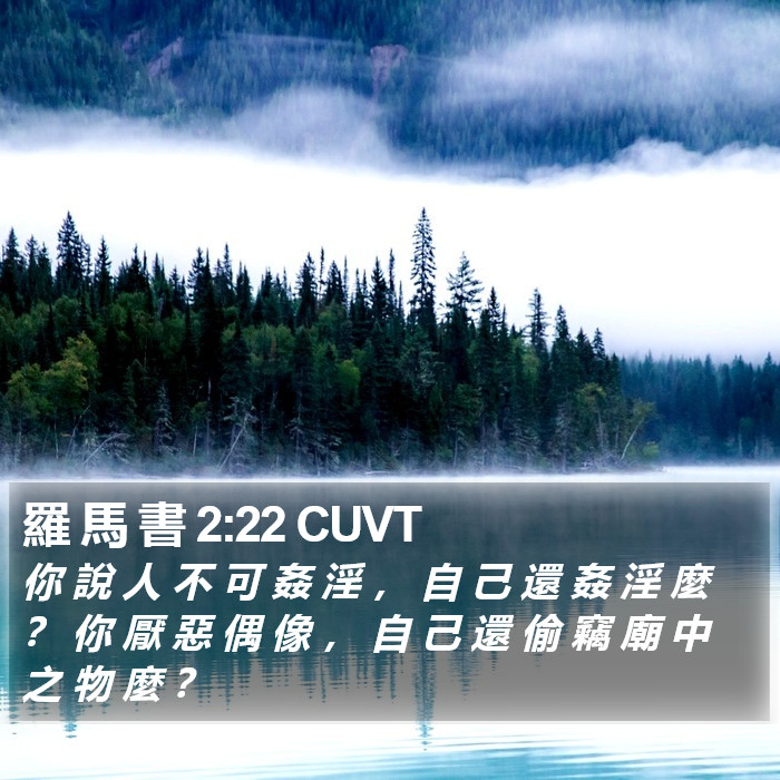 羅 馬 書 2:22 CUVT Bible Study