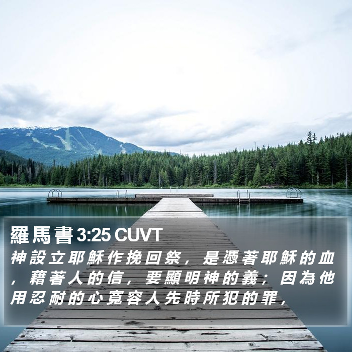 羅 馬 書 3:25 CUVT Bible Study