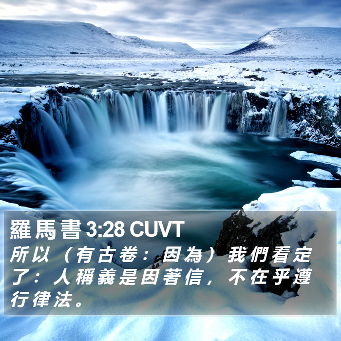 羅 馬 書 3:28 CUVT Bible Study