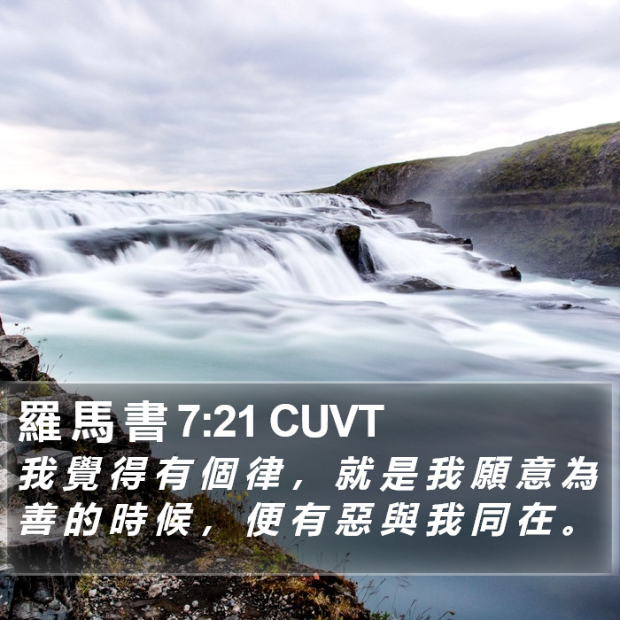 羅 馬 書 7:21 CUVT Bible Study