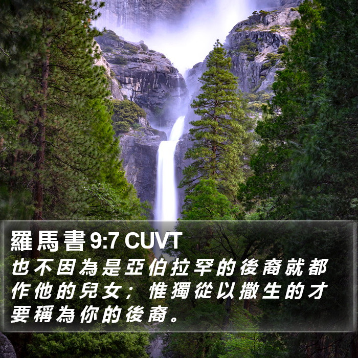 羅 馬 書 9:7 CUVT Bible Study