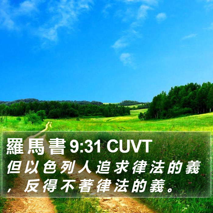 羅 馬 書 9:31 CUVT Bible Study