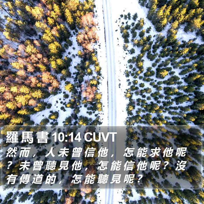 羅 馬 書 10:14 CUVT Bible Study