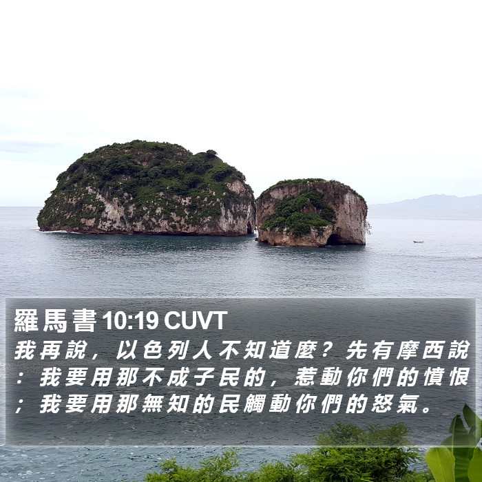 羅 馬 書 10:19 CUVT Bible Study