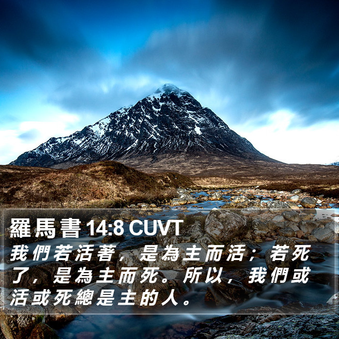 羅 馬 書 14:8 CUVT Bible Study