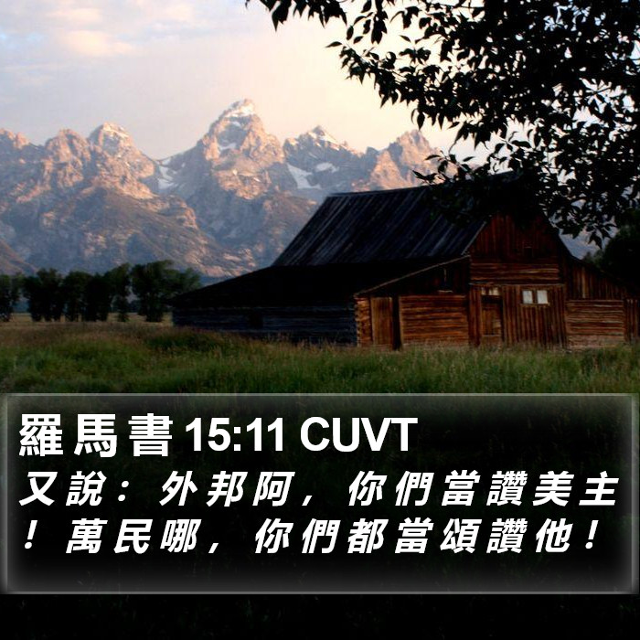 羅 馬 書 15:11 CUVT Bible Study