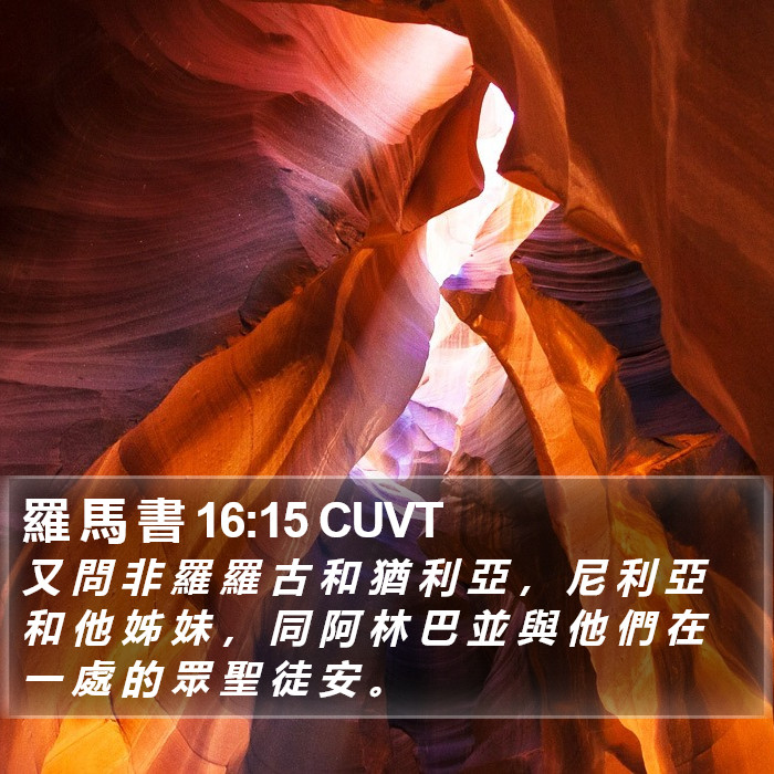 羅 馬 書 16:15 CUVT Bible Study